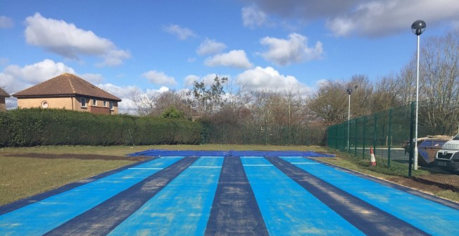 Long Jump Track Surface in Church End